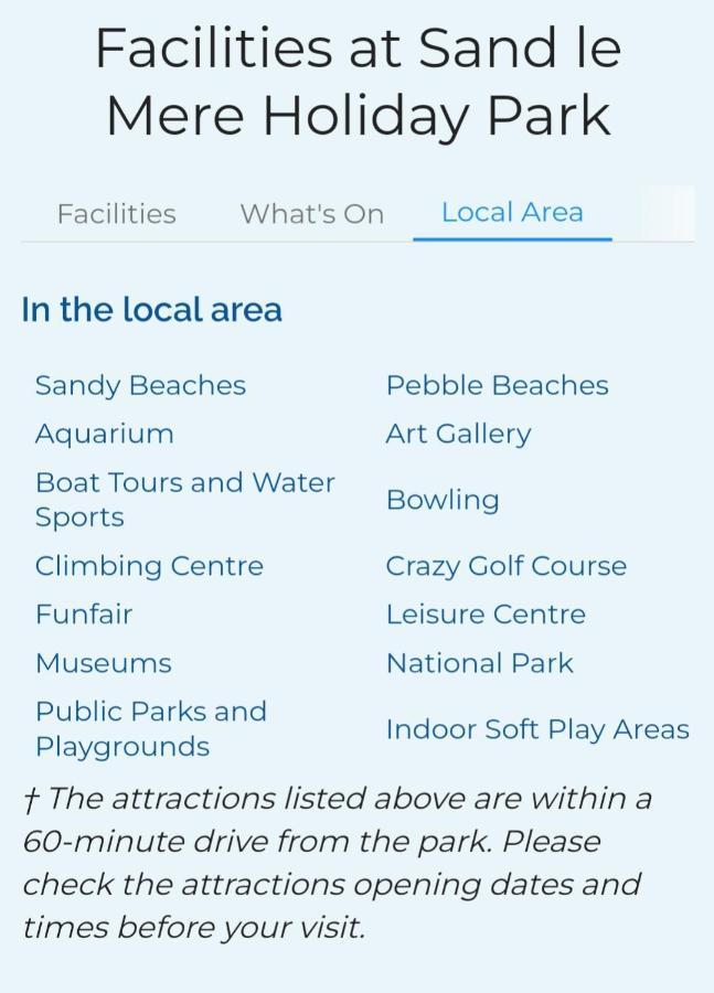 Tunstall View Caravan Holidays At Sand Le Mere Buitenkant foto